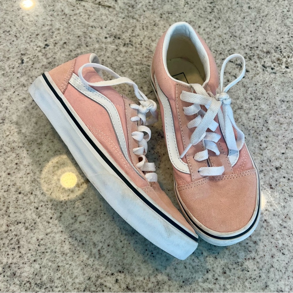 Girls Pink Vans size 2.5 shoes